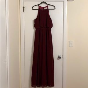 Size M BHLDN Cayenne dress in Bordeaux